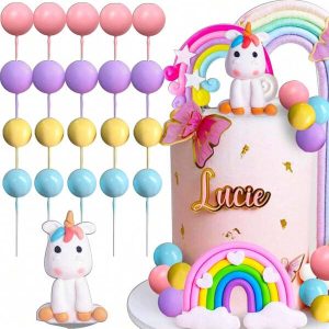 Unicorn Cake Decoration Unicorn Birthday Decoration Rainbow Cake Topper Unicorn Party Favors Rainbow Birthday Decoration Birthday Cake Decoration,Christmas Multicolor