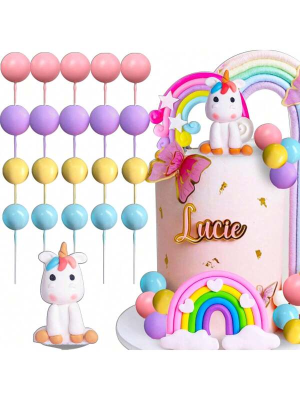 Unicorn Cake Decoration Unicorn Birthday Decoration Rainbow Cake Topper Unicorn Party Favors Rainbow Birthday Decoration Birthday Cake Decoration,Christmas Multicolor